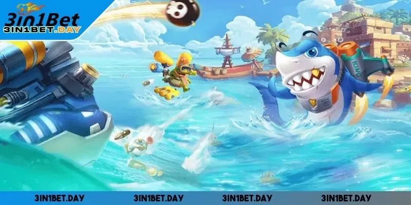 Bắn Cá 3IN1BET có nhiều cấp độ và chế độ đa dạng phù hợp với mọi đối tượng